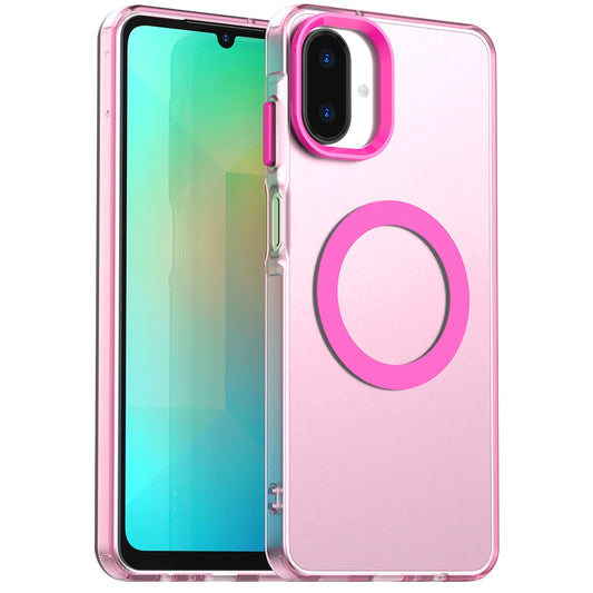 MagSafe tok Samsung Galaxy A07 4G A075-hez, Techsuit, CandyCase, Rózsaszín