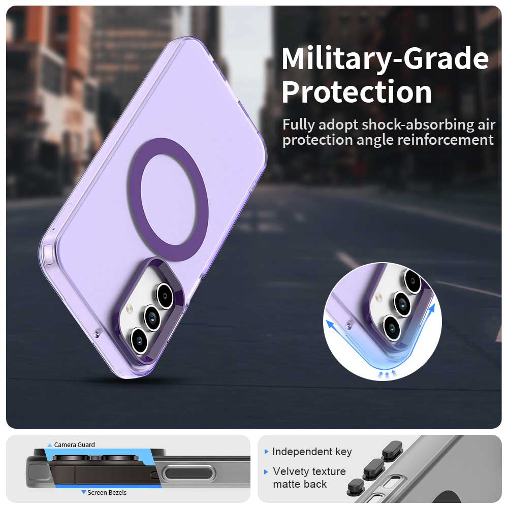 MagSafe tok Samsung Galaxy A15 5G A156 / A15 A155, Techsuit, CandyCase, Lila