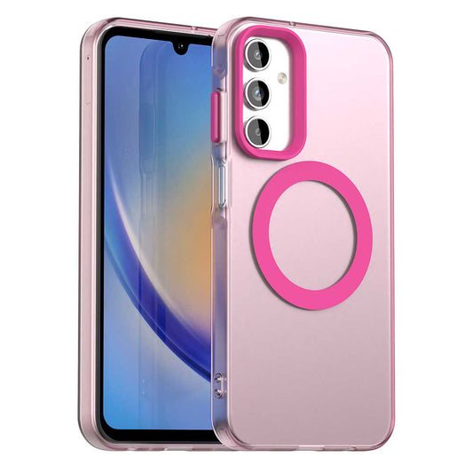 MagSafe tok Samsung Galaxy A15 5G A156 / A15 A155, Techsuit, CandyCase, Rózsaszín