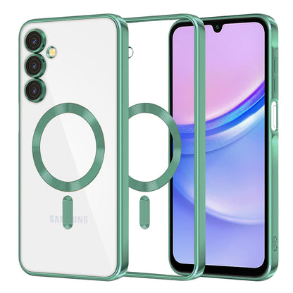 MagSafe tok Samsung Galaxy A15 5G A156 / A15 A155 készülékhez, Techsuit, Luxury Crystal, Világos zöld