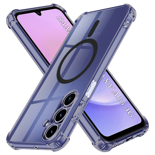 MagSafe tok Samsung Galaxy A15 5G A156 / A15 A155 készülékhez, Techsuit, ütésálló átlátszó, füstszínű