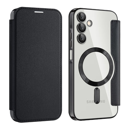 MagSafe Case for Samsung Galaxy A15 5G A156 / A15 A155, Techsuit, SmartMag Book, Black