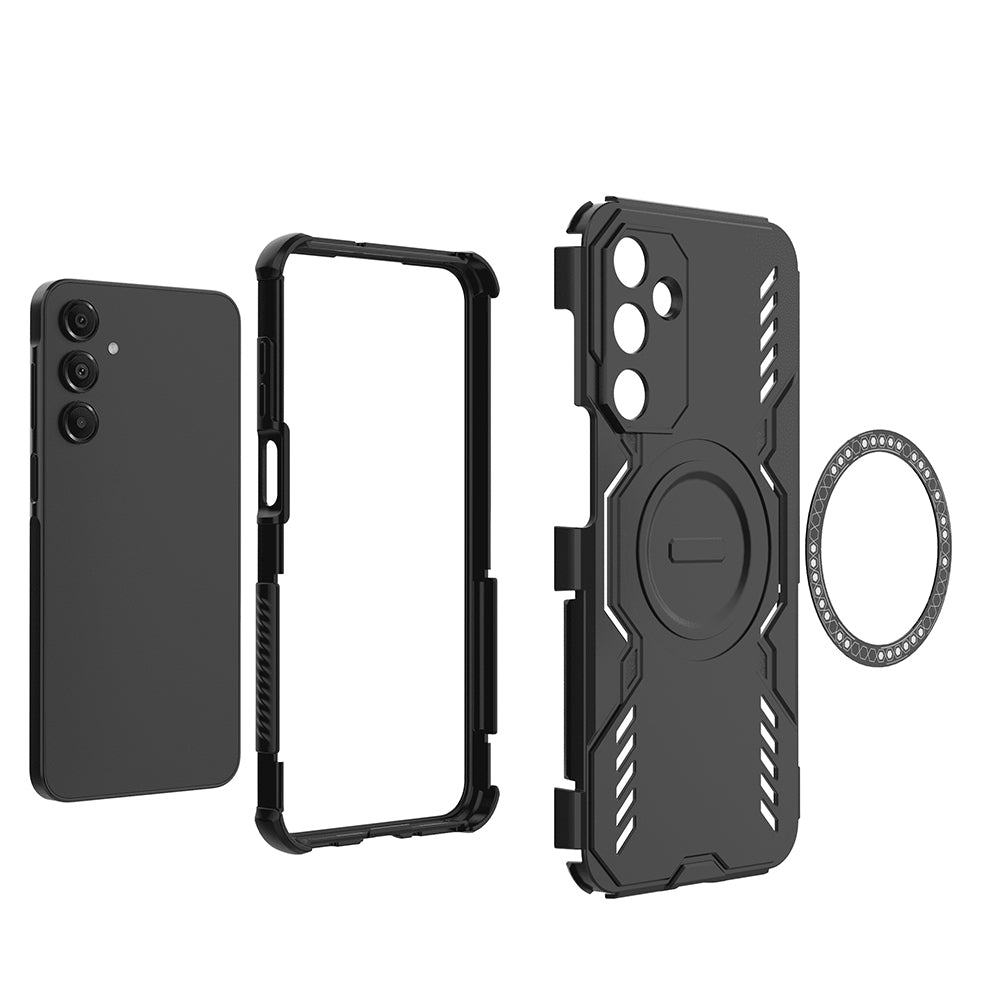 MagSafe tok Samsung Galaxy A16 5G A166 / A16 4G A165, Techsuit, ArmorMag, Fekete