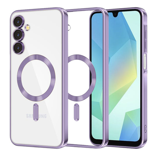 MagSafe tok Samsung Galaxy A16 5G A166 / A16 4G A165 készülékhez, Techsuit, Luxury Crystal, Világos lila