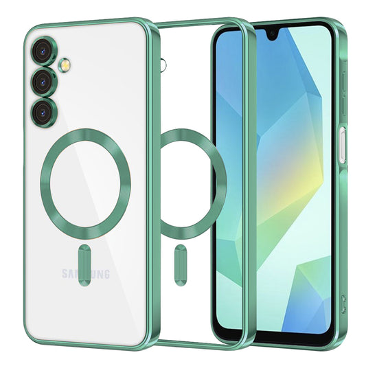 MagSafe tok Samsung Galaxy A16 5G A166 / A16 4G A165 készülékhez, Techsuit, Luxury Crystal, Világos zöld