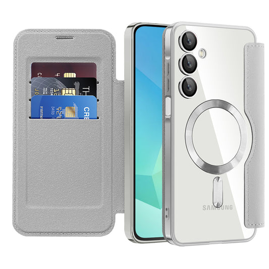 MagSafe tok Samsung Galaxy A16 5G A166 / A16 4G A165 készülékhez, Techsuit, SmartMag Book, Szürke
