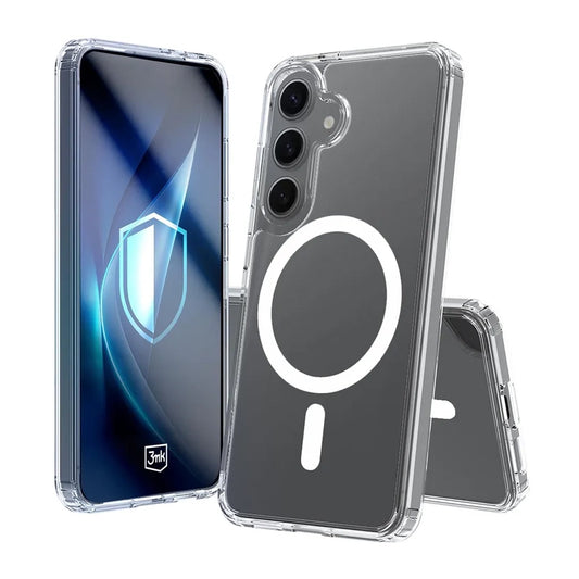 MagSafe tok Samsung Galaxy A17 4G / A17 5G-hez, 3MK, Armor MagCase, Átlátszó