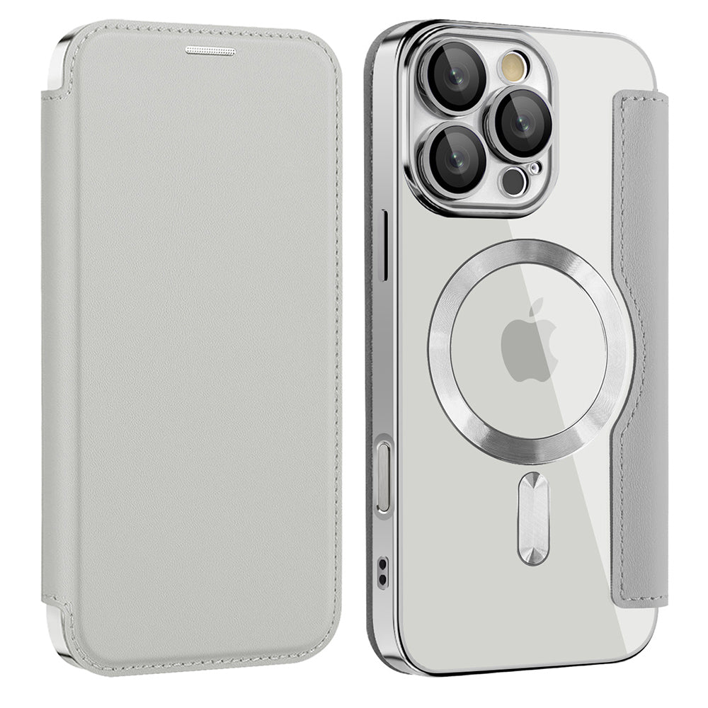 MagSafe tok Samsung Galaxy A17 5G-hez, Techsuit, SmartMag Book, Szürke