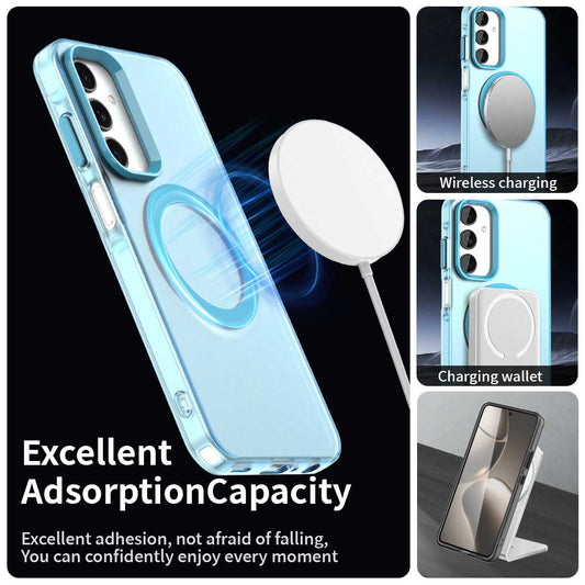 MagSafe tok Samsung Galaxy A25 A256-hoz, Techsuit, CandyCase, Kék