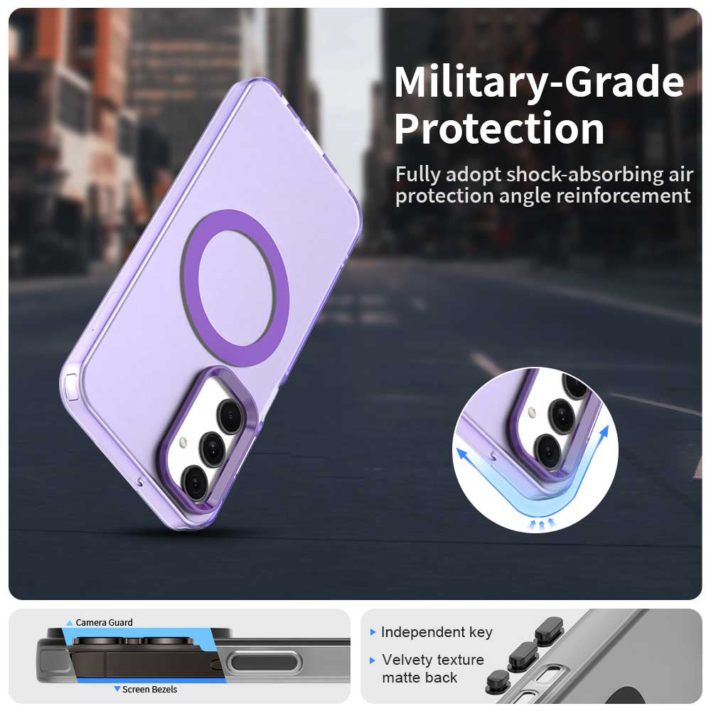 MagSafe tok Samsung Galaxy A25 A256-hoz, Techsuit, CandyCase, Lila