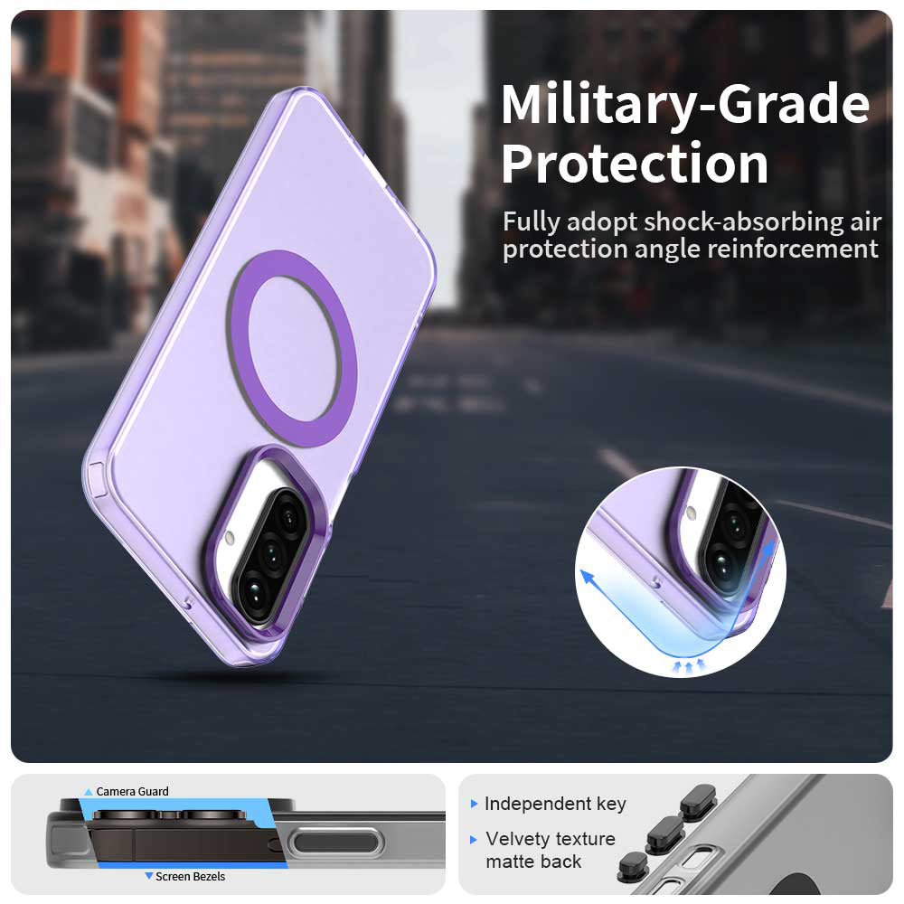 MagSafe tok Samsung Galaxy A26 A266-hoz, Techsuit, CandyCase, Lila