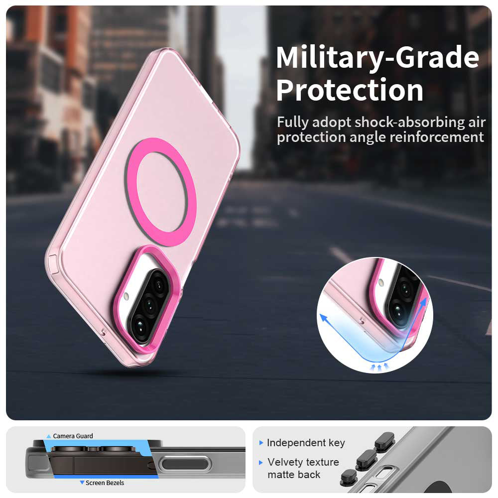 MagSafe tok Samsung Galaxy A26 A266-hoz, Techsuit, CandyCase, Rózsaszín
