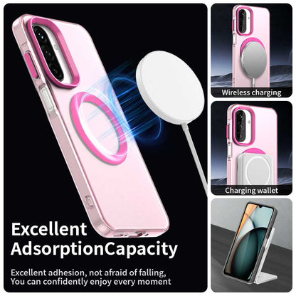 MagSafe tok Samsung Galaxy A26 A266-hoz, Techsuit, CandyCase, Rózsaszín