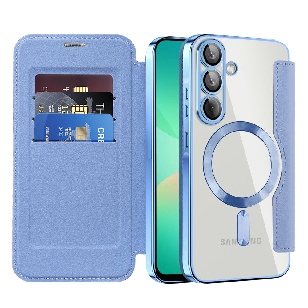 MagSafe tok Samsung Galaxy A26 A266-hoz, Techsuit, SmartMag Book, Kék