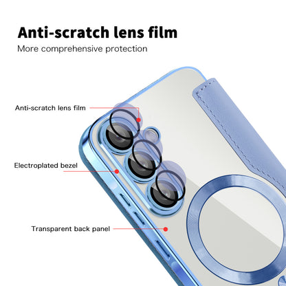 MagSafe tok Samsung Galaxy A26 A266-hoz, Techsuit, SmartMag Book, Kék