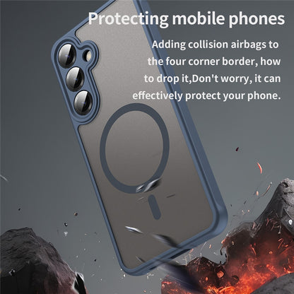 MagSafe tok Samsung Galaxy A27 5G-hez, Techsuit, HaloFrost II, Tengerészkék