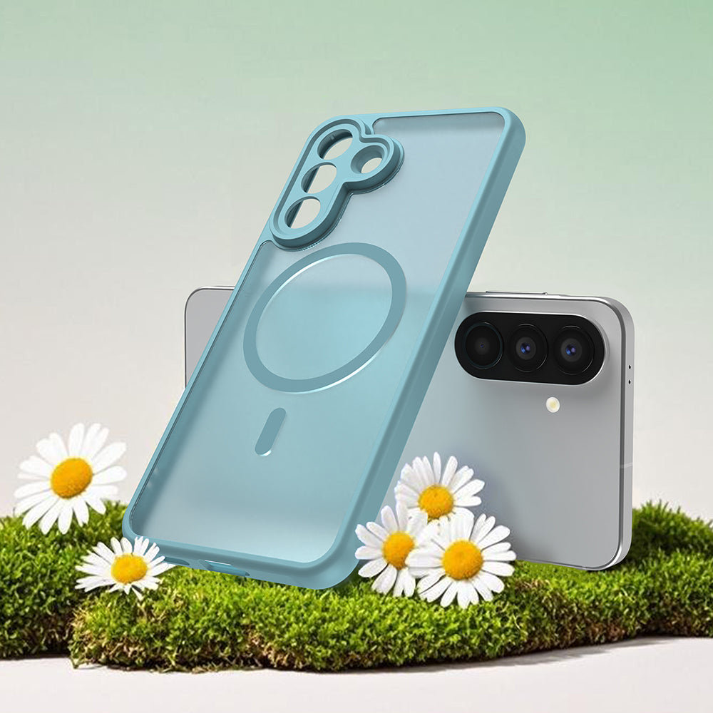 MagSafe tok Samsung Galaxy A27 5G-hez, Techsuit, HaloFrost II, Világos zöld
