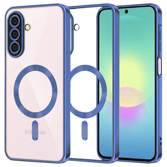 MagSafe tok Samsung Galaxy A27 5G-hez, Techsuit, Luxury Crystal, Sötétkék