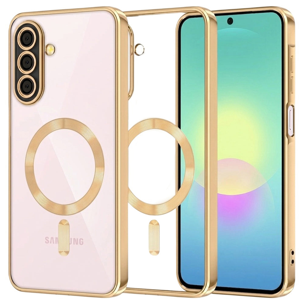 MagSafe tok Samsung Galaxy A27 5G-hez, Techsuit, Luxury Crystal, Arany