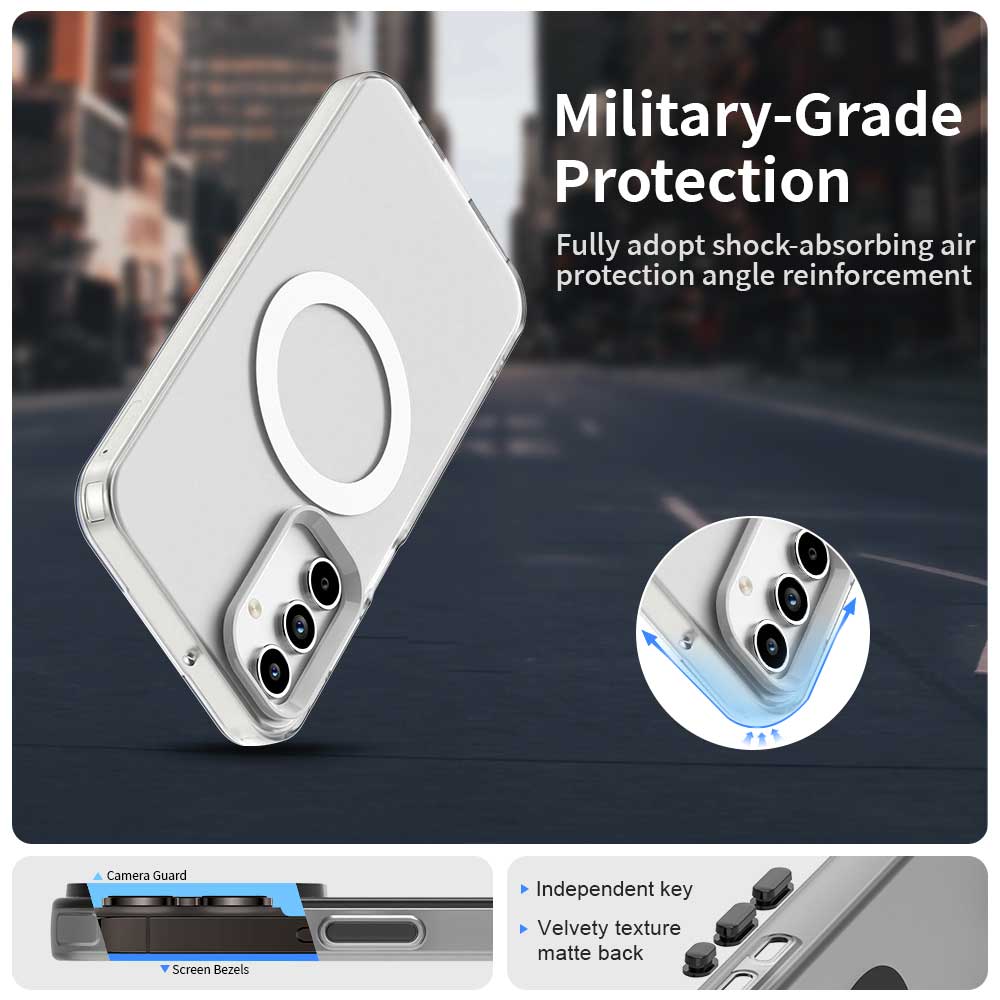 MagSafe tok Samsung Galaxy A35 5G A356-hoz, Techsuit, CandyCase, Fehér