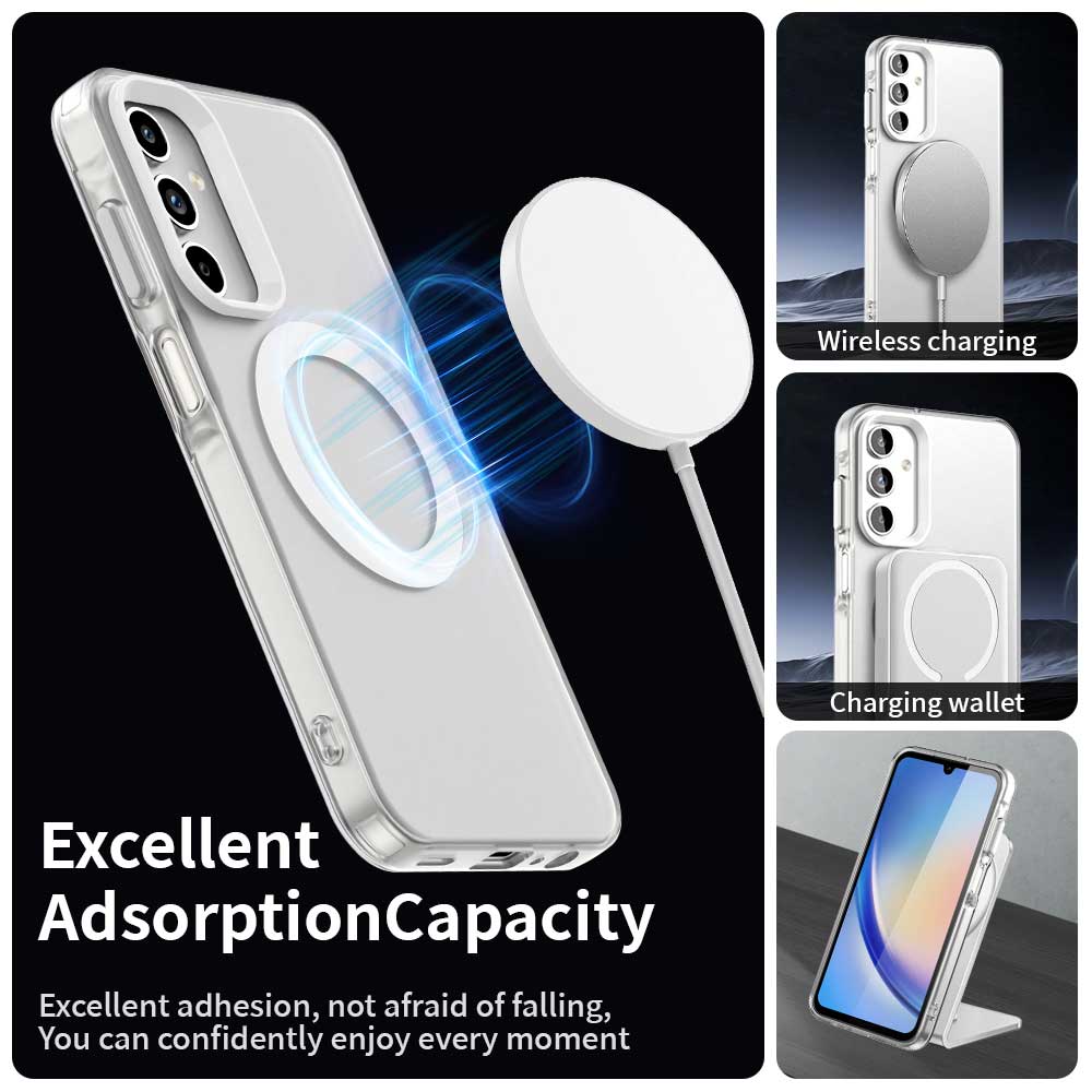 MagSafe tok Samsung Galaxy A35 5G A356-hoz, Techsuit, CandyCase, Fehér