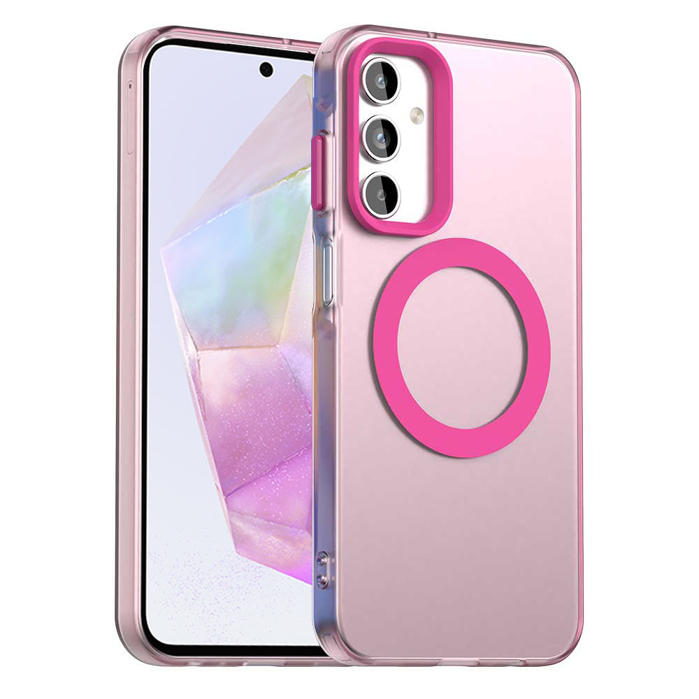 MagSafe tok Samsung Galaxy A35 5G A356-hoz, Techsuit, CandyCase, Rózsaszín