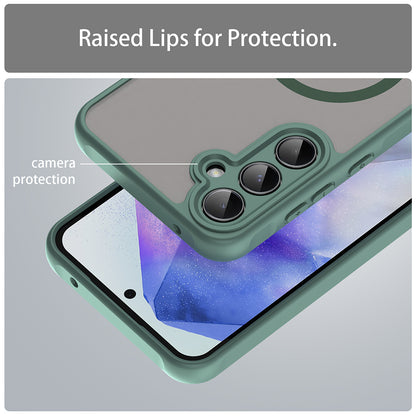 MagSafe tok Samsung Galaxy A35 5G A356-hoz, Techsuit, HaloFrost II, Zöld