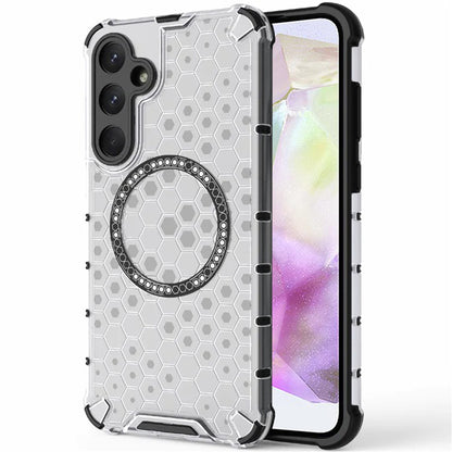 MagSafe tok Samsung Galaxy A35 5G A356-hoz, Techsuit, HoneyComb Shield, Fehér