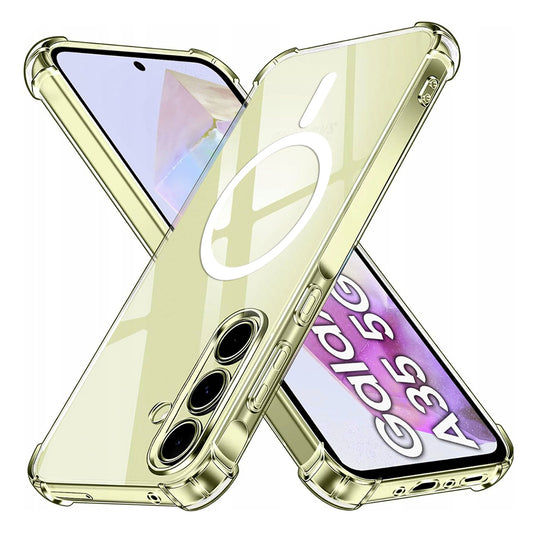 MagSafe tok Samsung Galaxy A35 5G A356-hoz, Techsuit, ütésálló, átlátszó