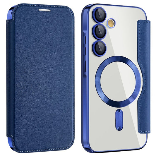 MagSafe tok Samsung Galaxy A35 5G A356-hoz, Techsuit, SmartMag Book, Kék