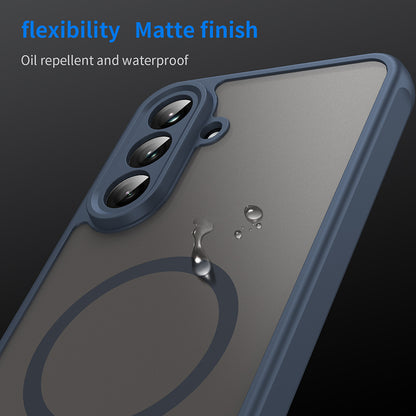 MagSafe tok Samsung Galaxy A36 A366-hez, Techsuit, HaloFrost II, Tengerészkék