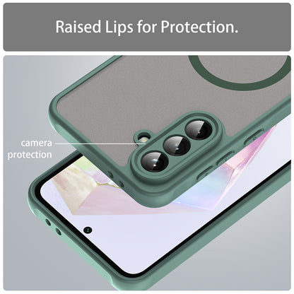 MagSafe tok Samsung Galaxy A36 A366-hez, Techsuit, HaloFrost II, Zöld