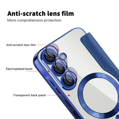 MagSafe tok Samsung Galaxy A36 A366-hez, Techsuit, SmartMag Book, Kék