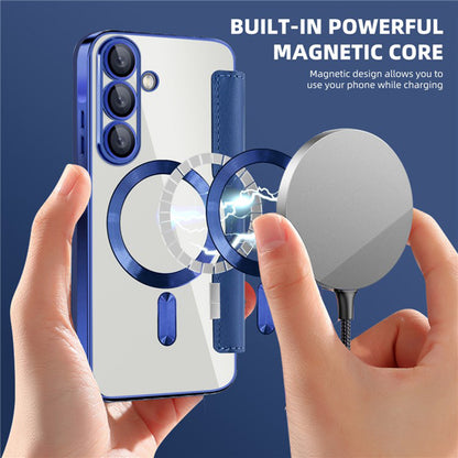 MagSafe tok Samsung Galaxy A36 A366-hez, Techsuit, SmartMag Book, Kék