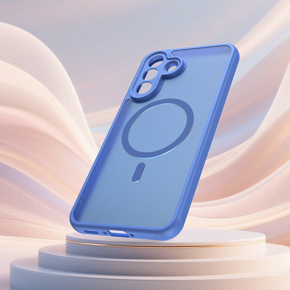 MagSafe Case for Samsung Galaxy A37 5G, Techsuit, HaloFrost II, Blue