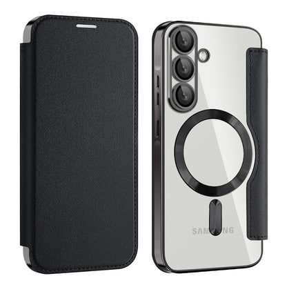 MagSafe tok Samsung Galaxy A37 5G-hez, Techsuit, SmartMag Book, Fekete
