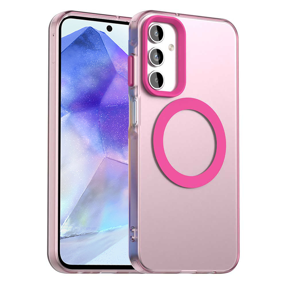 MagSafe tok Samsung Galaxy A55 5G A556-hoz, Techsuit, CandyCase, Rózsaszín