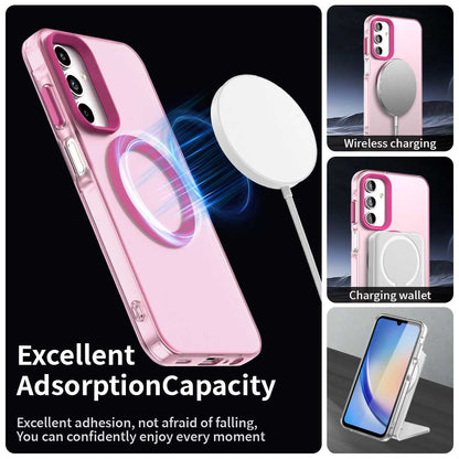 MagSafe tok Samsung Galaxy A55 5G A556-hoz, Techsuit, CandyCase, Rózsaszín