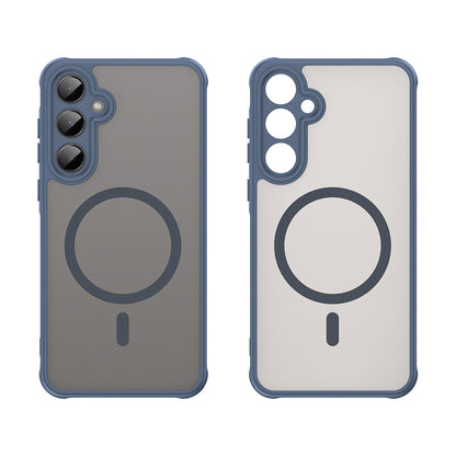 MagSafe tok Samsung Galaxy A55 5G A556-hoz, Techsuit, HaloFrost II, Tengerészkék