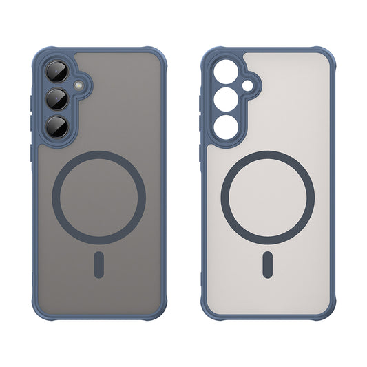 MagSafe tok Samsung Galaxy A55 5G A556-hoz, Techsuit, HaloFrost II, Tengerészkék