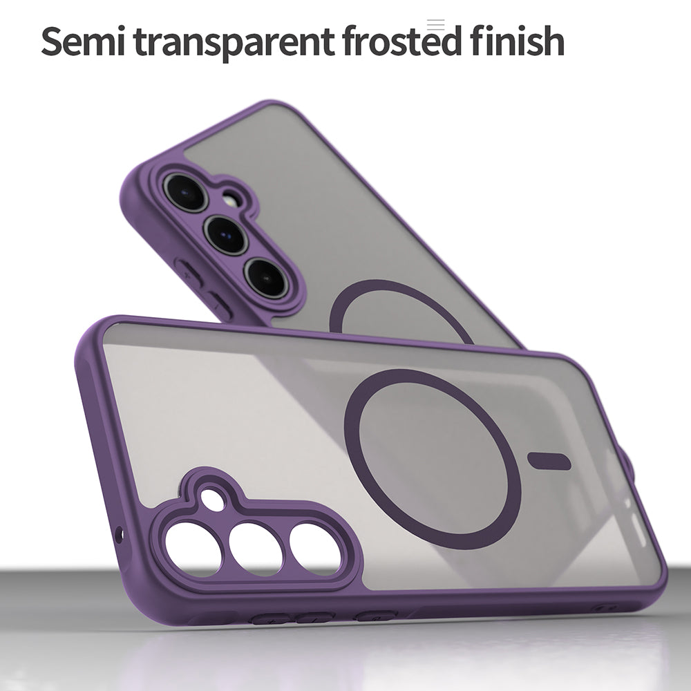 MagSafe Case for Samsung Galaxy A55 5G A556, Techsuit, HaloFrost II, Purple