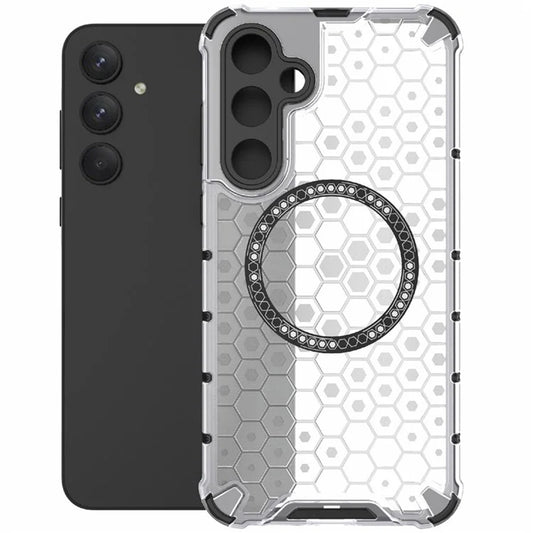 MagSafe tok Samsung Galaxy A55 5G A556-hoz, Techsuit, HoneyComb Shield, Fehér