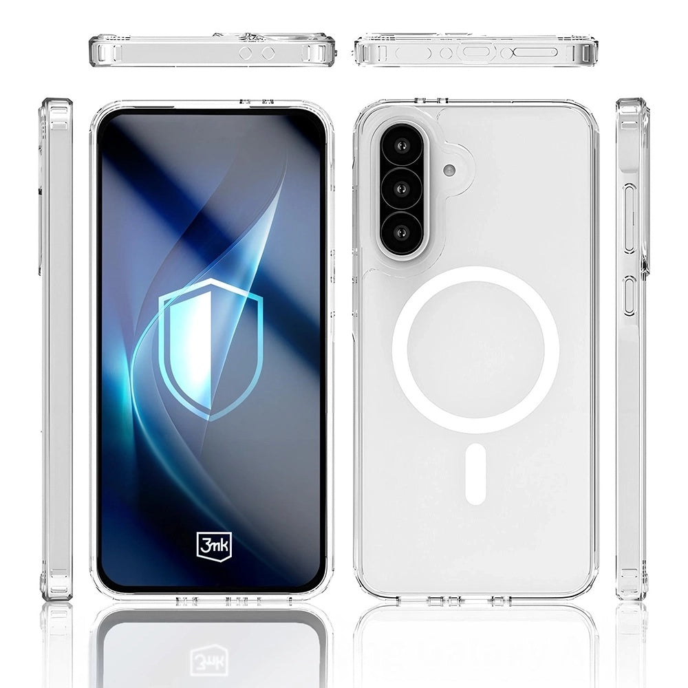 MagSafe tok Samsung Galaxy A56 A566 / A36 A366 készülékhez, 3MK, Armor MagCase, Átlátszó