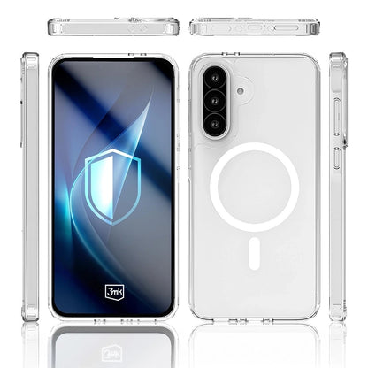 MagSafe tok Samsung Galaxy A56 A566 / A36 A366 készülékhez, 3MK, Armor MagCase, Átlátszó