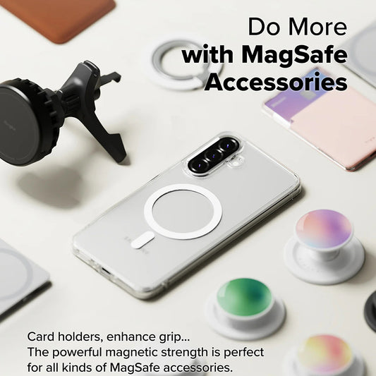 MagSafe tok Samsung Galaxy A56 A566 / A36 A366 készülékhez, Ringke, Fusion, Átlátszó