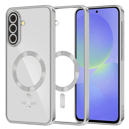 MagSafe tok Samsung Galaxy A56 A566 / A36 A366 készülékhez, Techsuit, Luxury Crystal, Ezüst