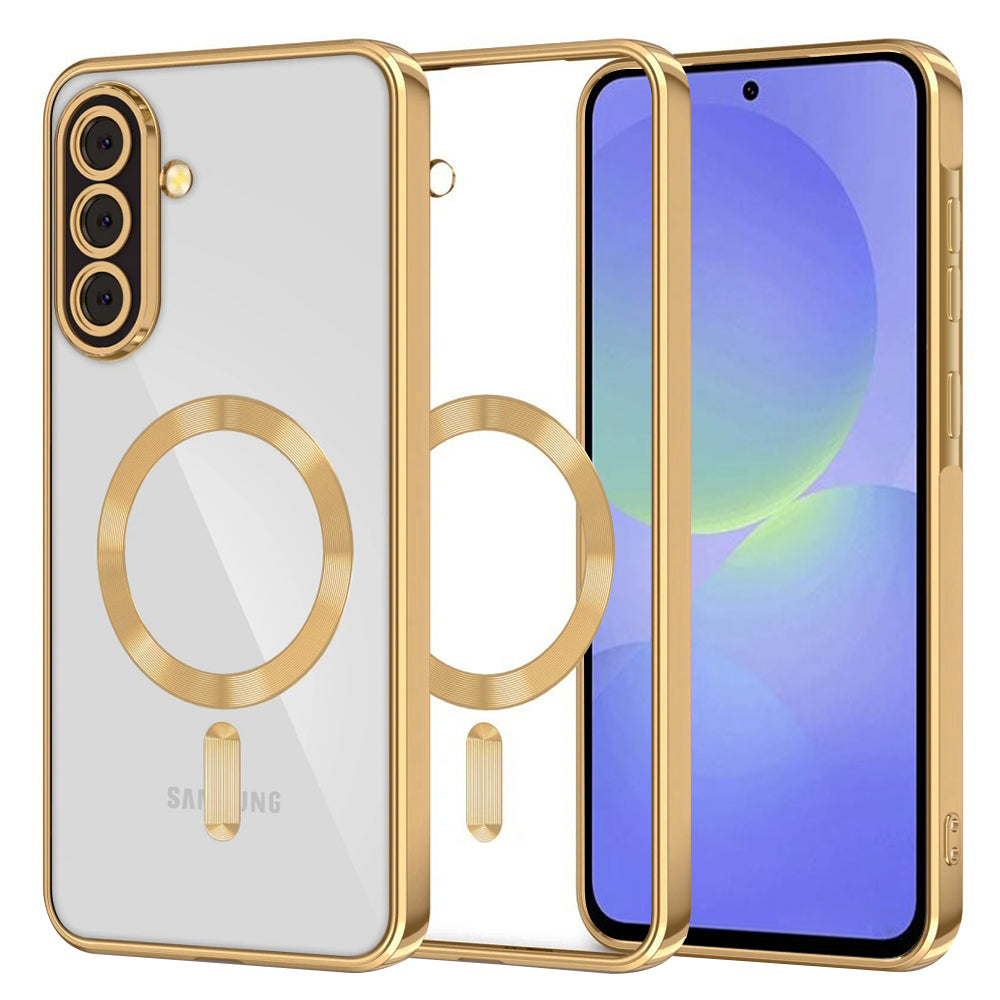 MagSafe tok Samsung Galaxy A56 A566 / A36 A366 készülékhez, Techsuit, Luxury Crystal, Arany