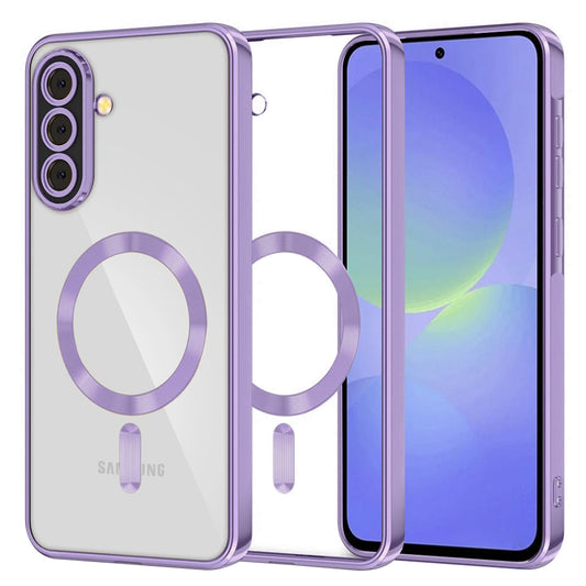 MagSafe Case for Samsung Galaxy A56 A566 / A36 A366, Techsuit, Luxury Crystal, Light Purple
