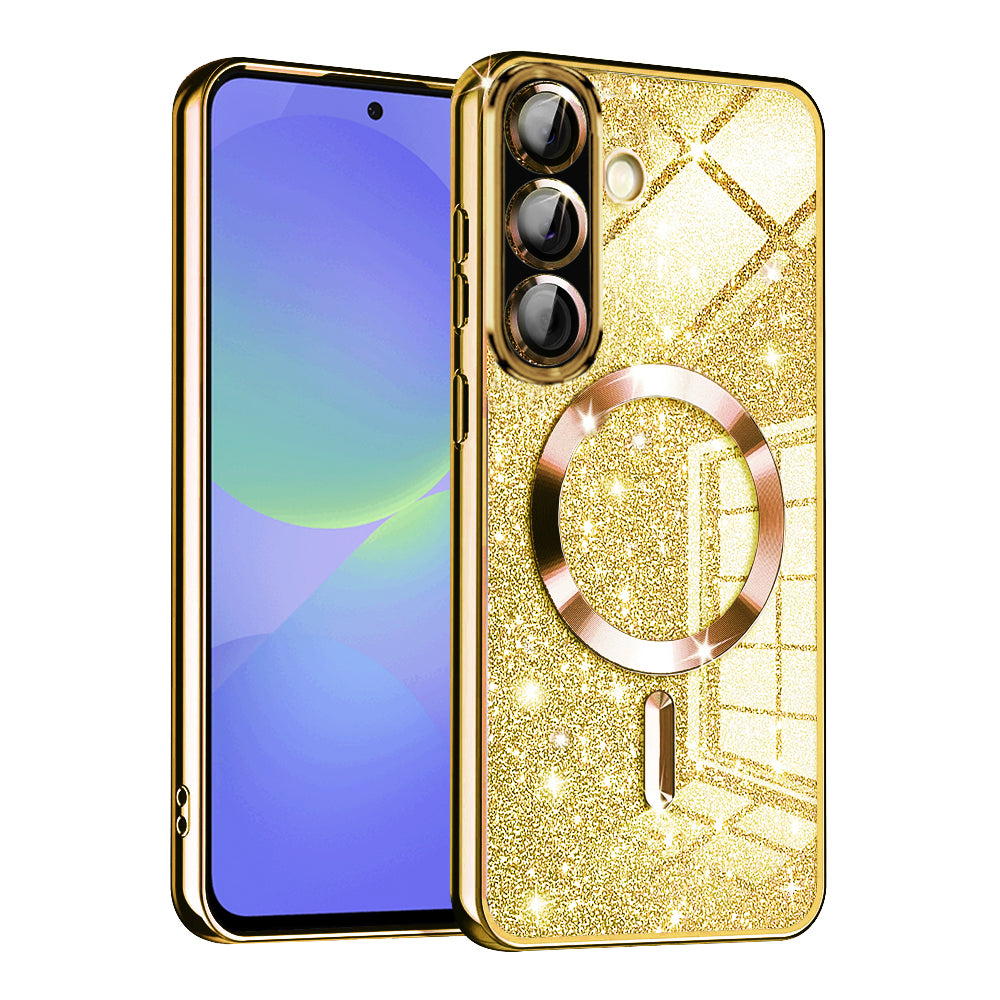 MagSafe tok Samsung Galaxy A56 A566 / A36 A366 készülékhez, Techsuit, Luxury Glitter, Arany
