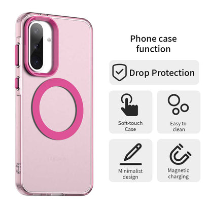 MagSafe tok Samsung Galaxy A56 A566-hoz, Techsuit, CandyCase, Rózsaszín